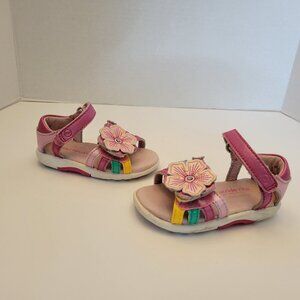 Life Stride Pink Floral Sandals - Size 4